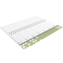 Calendriers de bureau rectangulaires papier recyclé