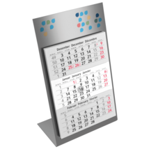 Calendar with metal stand