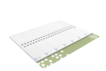 Horizontal desk calendars recycled paper