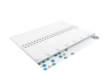 Horizontal desk calendars