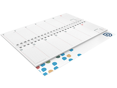 Tischquerkalender mit 64 Seiten