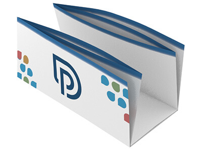 Leaflet with mailing fold