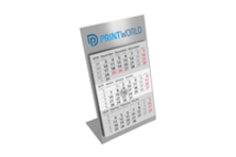 2-year calendar with stainless-steel stand