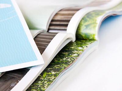 Brochures with PUR adhesive binding