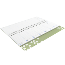 Calendriers de bureau rectangulaires papier recyclé