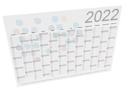 Kalenders voor 3 maanden en bureaukalenders